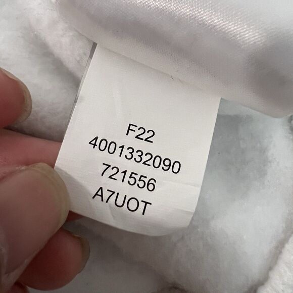 the North Face Hoodie Sweatshirt Women Sz. XS White Green Logo Cotton Pockets - Picture 11 of 14